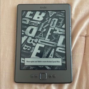 Amazon Kindle with Case and Charger
